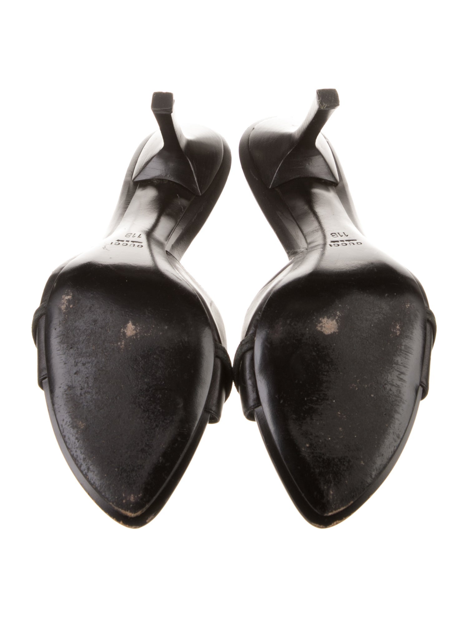 Gucci Horsebit Accent Leather Slides